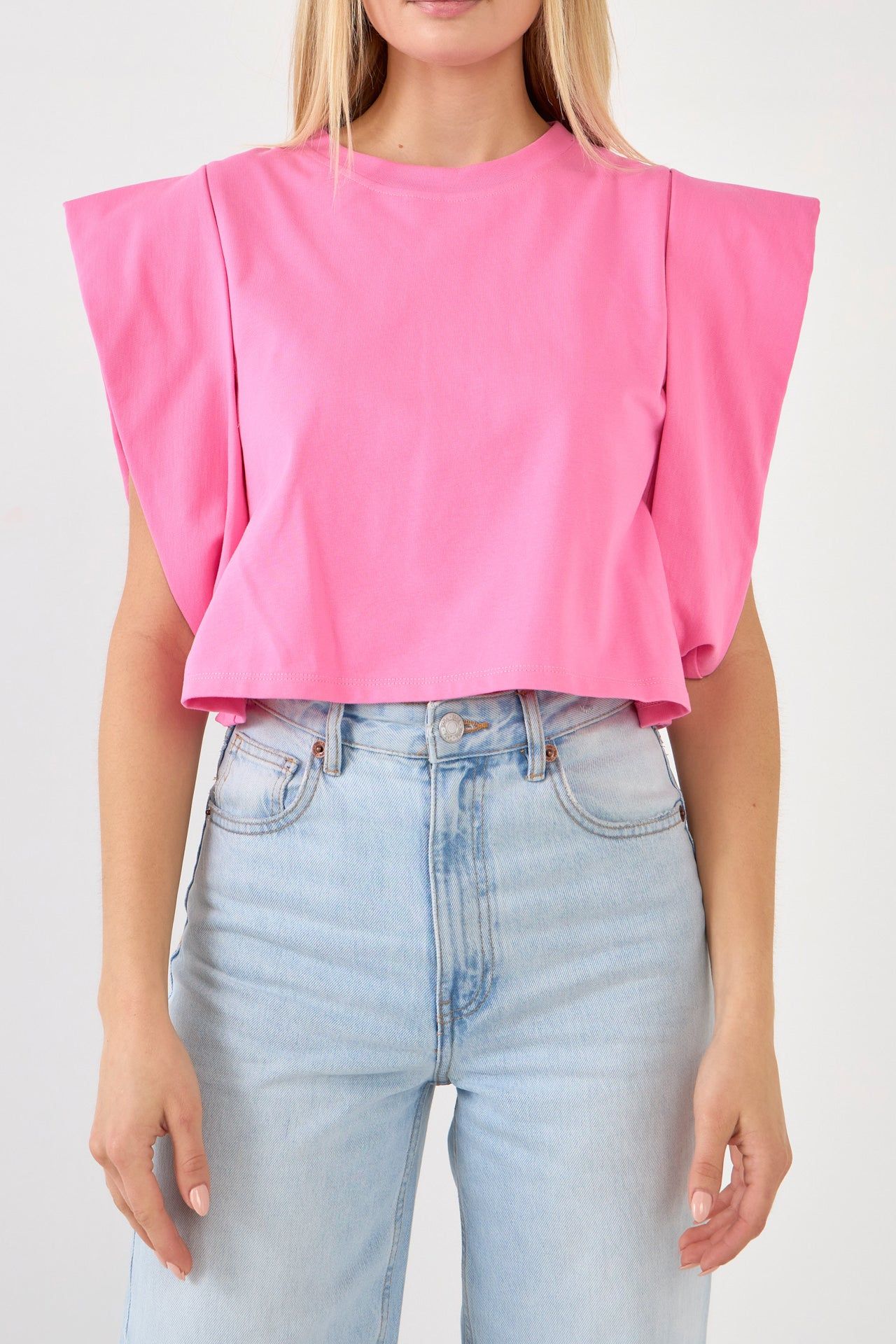 Drop Shoulder Cropped Top sold by Endless Rose product image thumbnail 5