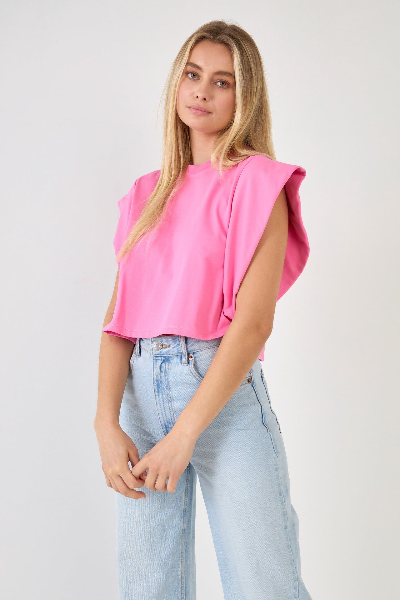 Drop Shoulder Cropped Top sold by Endless Rose product image thumbnail 4