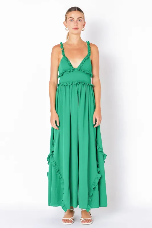 Open Back Maxi Dress sold by Endless Rose