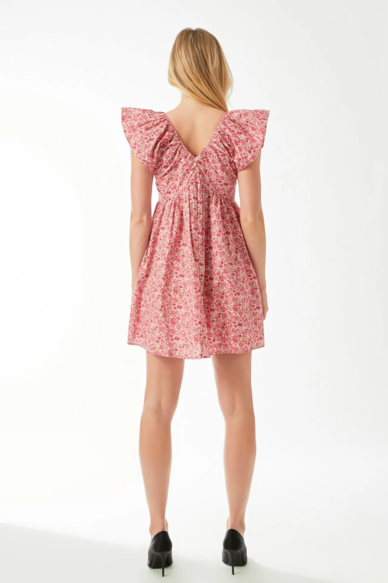 mini dress date night Red Plunging Mini Dress