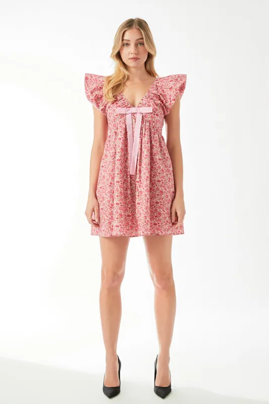 Blouson Shoulder Mini Dress sold by Endless Rose