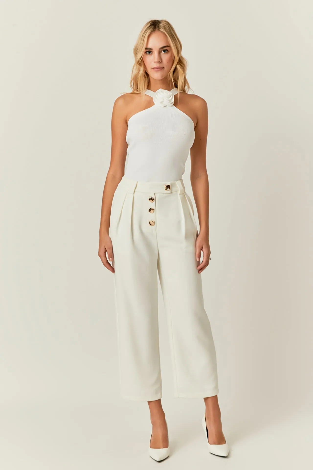 Trousers with Button Detail sold by Endless Rose