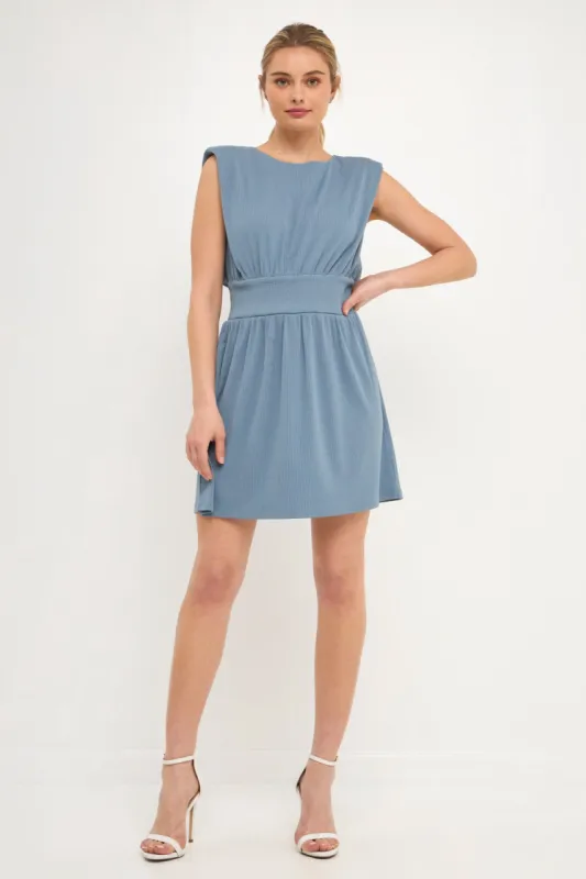 Shoulder Pad Mini with Smocked Waist sold by Endless Rose