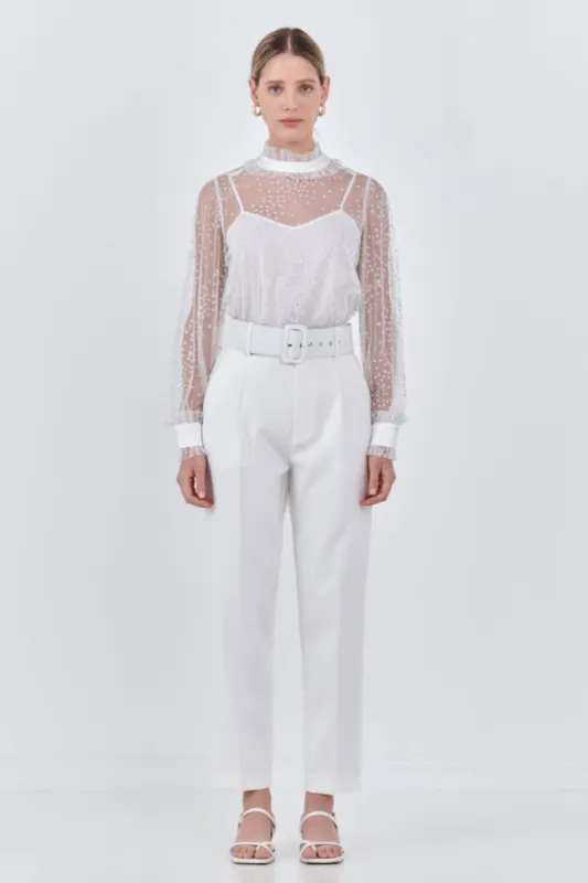 Speckled Mesh Blouse made by Endless Rose