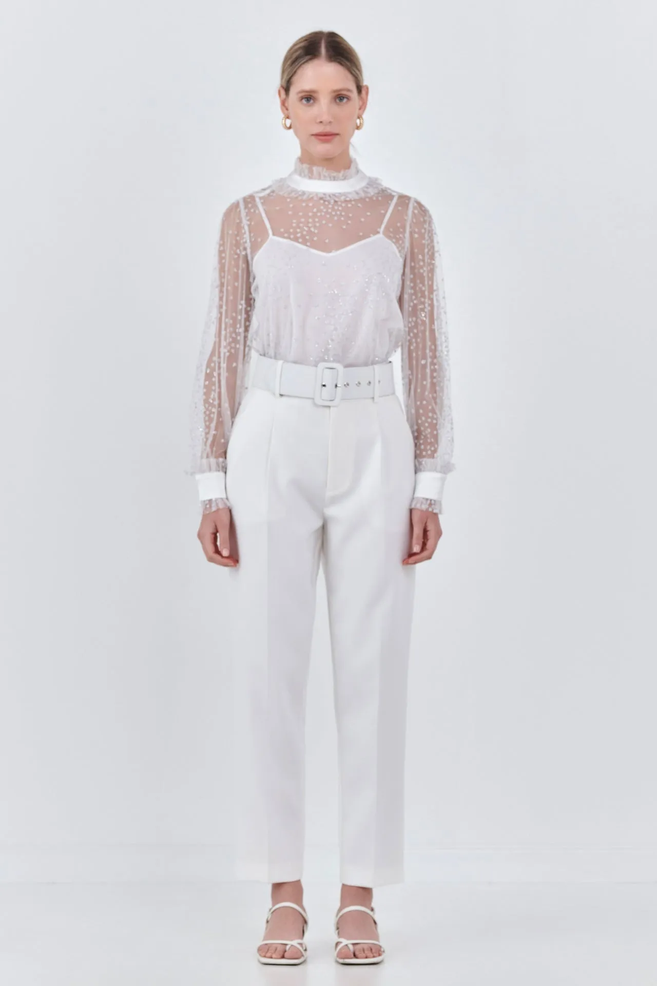 Speckled Mesh Blouse sold by Endless Rose