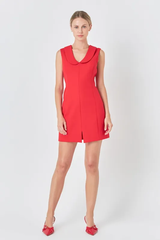 Shawl Lapel Mini Dress sold by Endless Rose