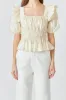 Smocked Puff Sleeve Top sold by Endless Rose