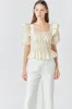 Smocked Puff Sleeve Top sold by Endless Rose
