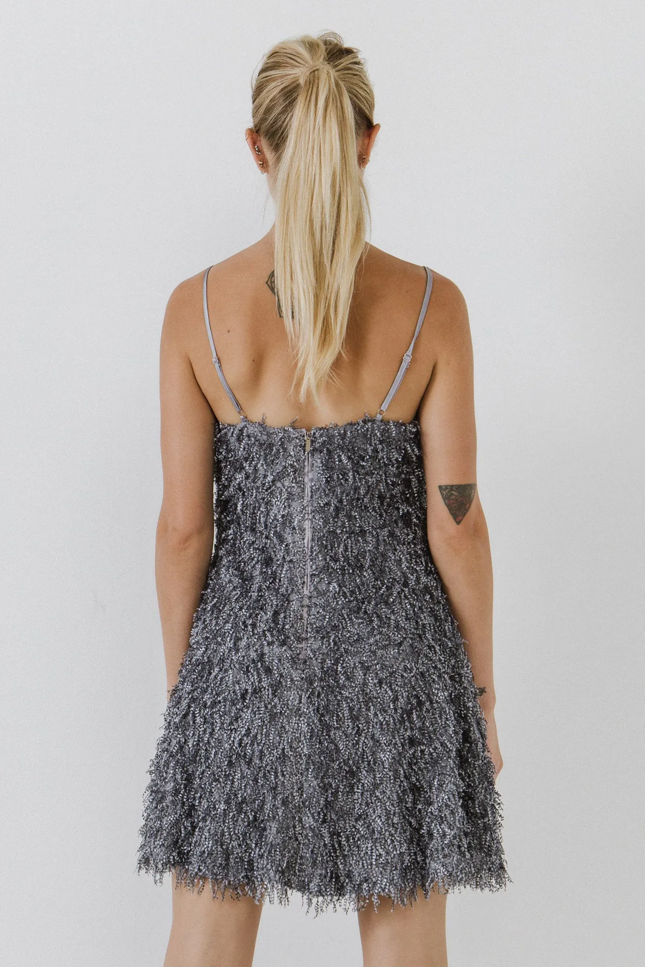 Fringed Flare Mini Dress sold by Endless Rose product image thumbnail 4