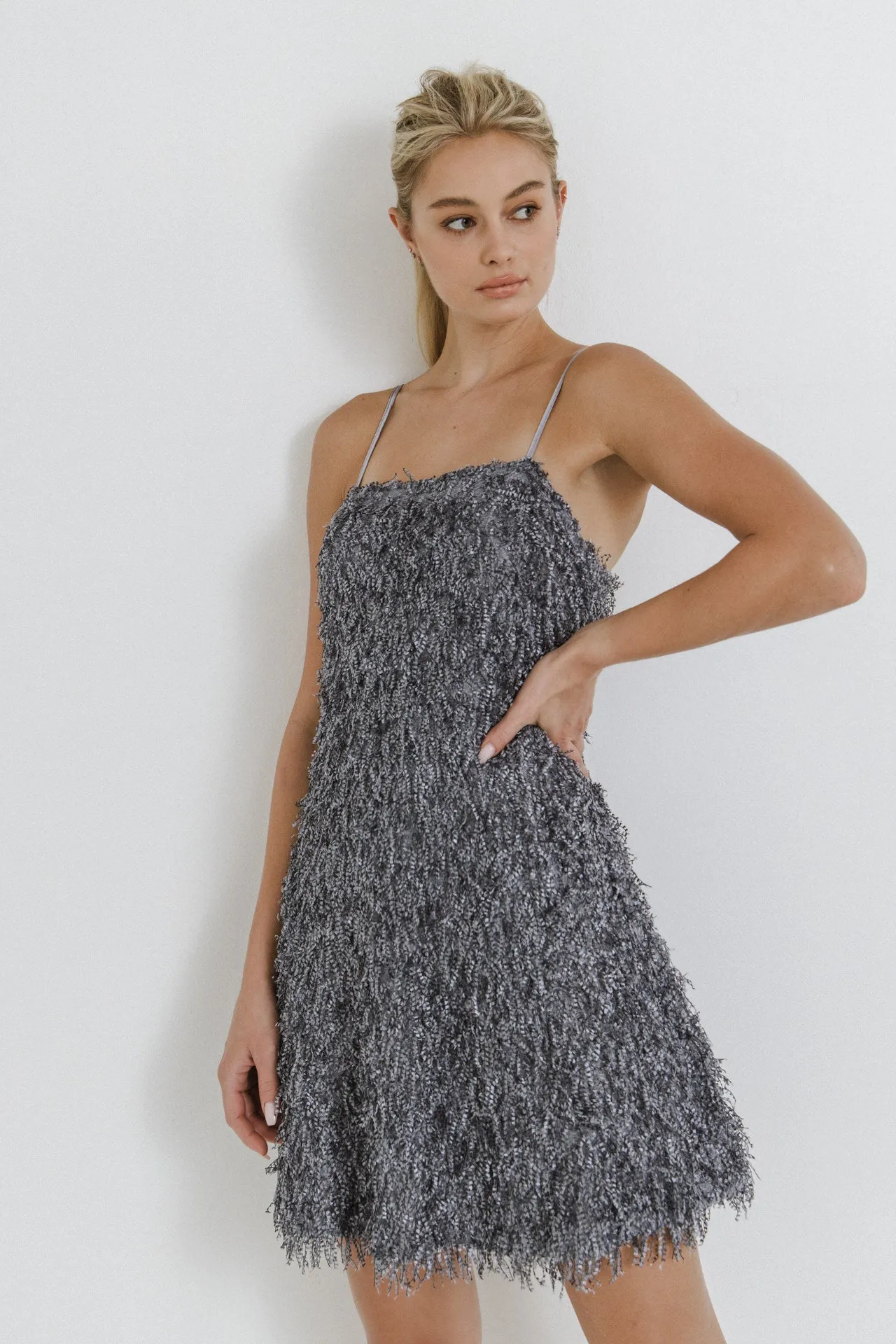 Fringed Flare Mini Dress sold by Endless Rose product image thumbnail 5