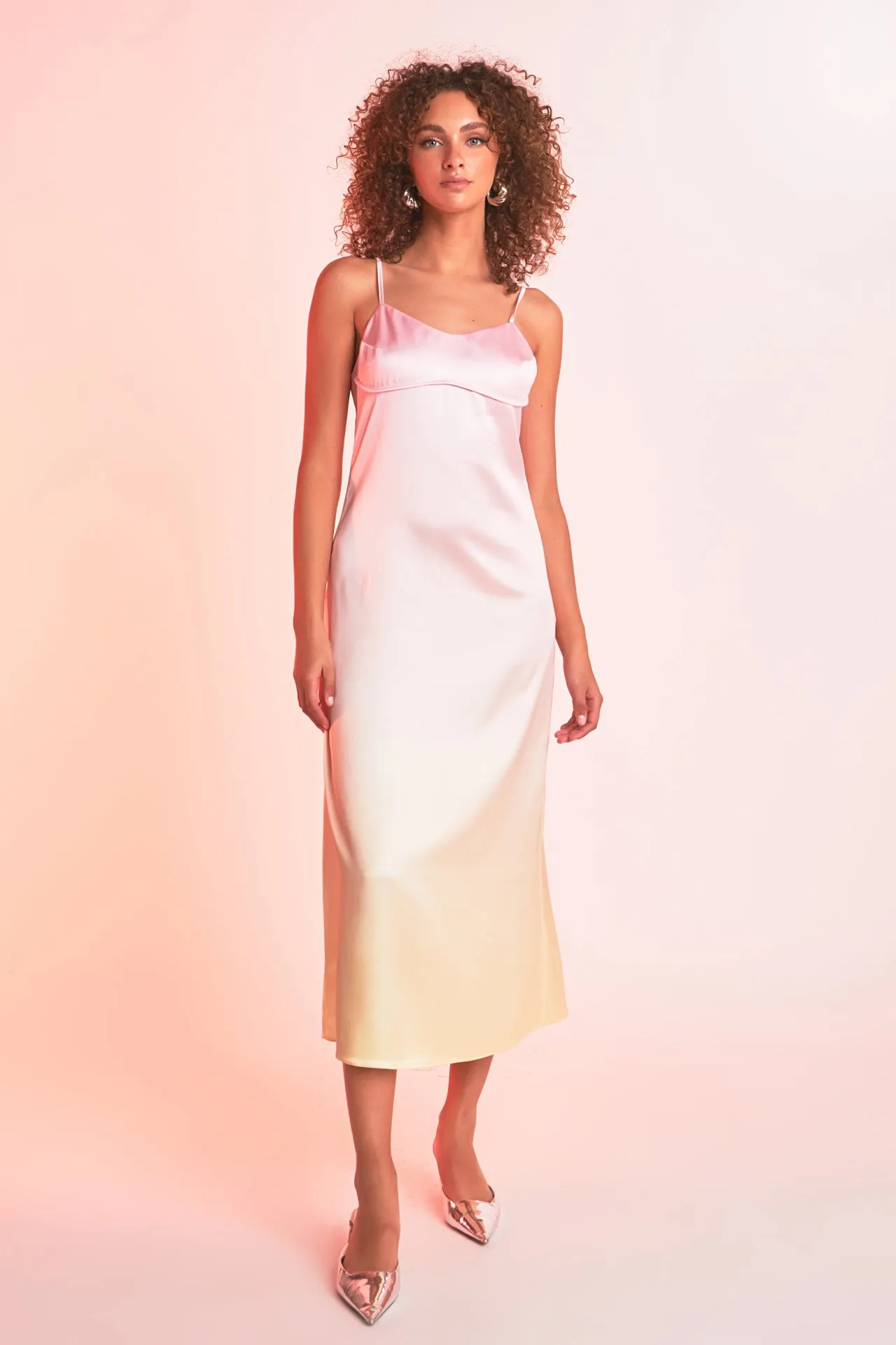 Ombre Sleeveless Midi Dress sold by Endless Rose