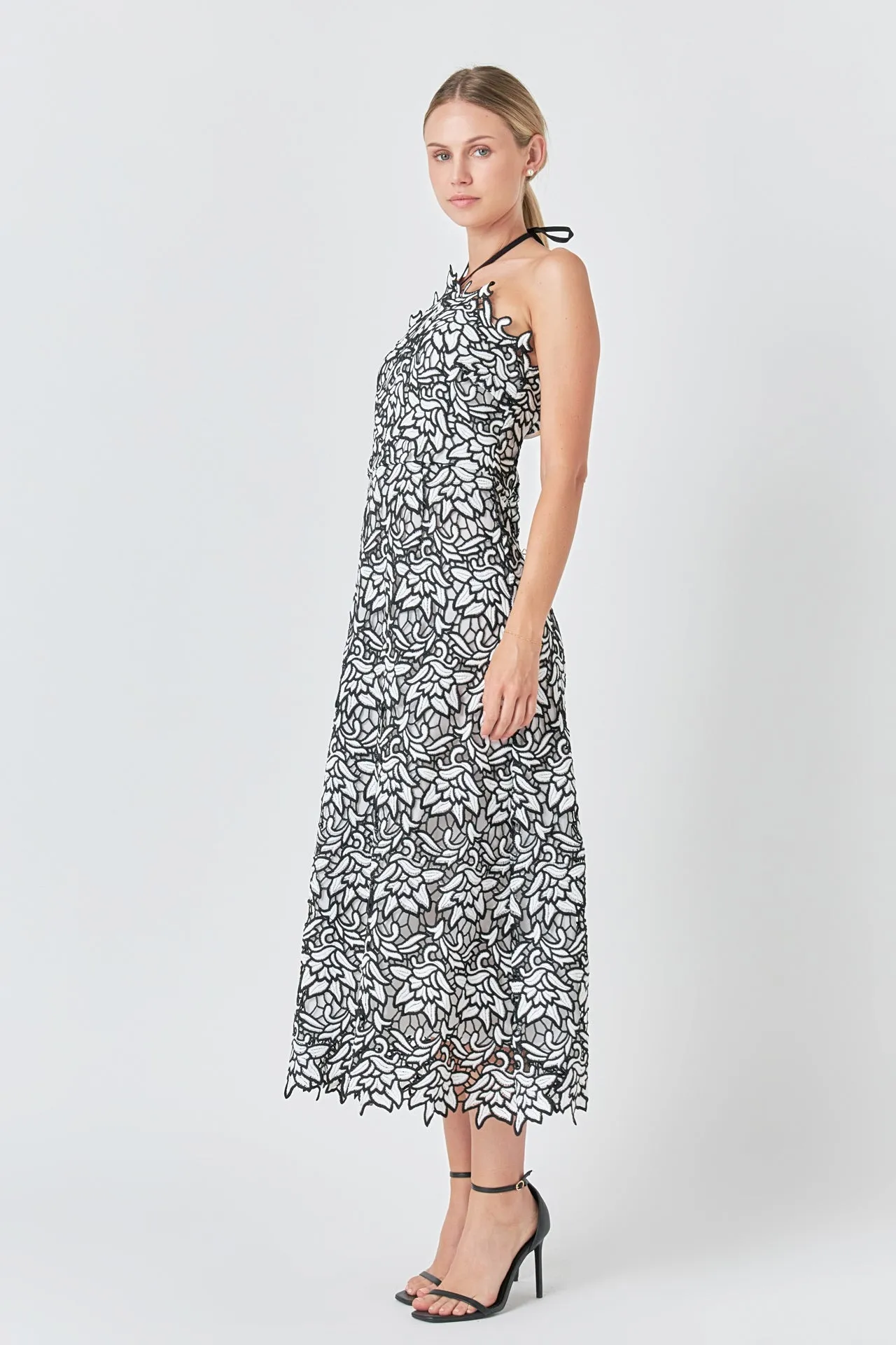 Lace Halter Midi Dress sold by Endless Rose product image thumbnail 3