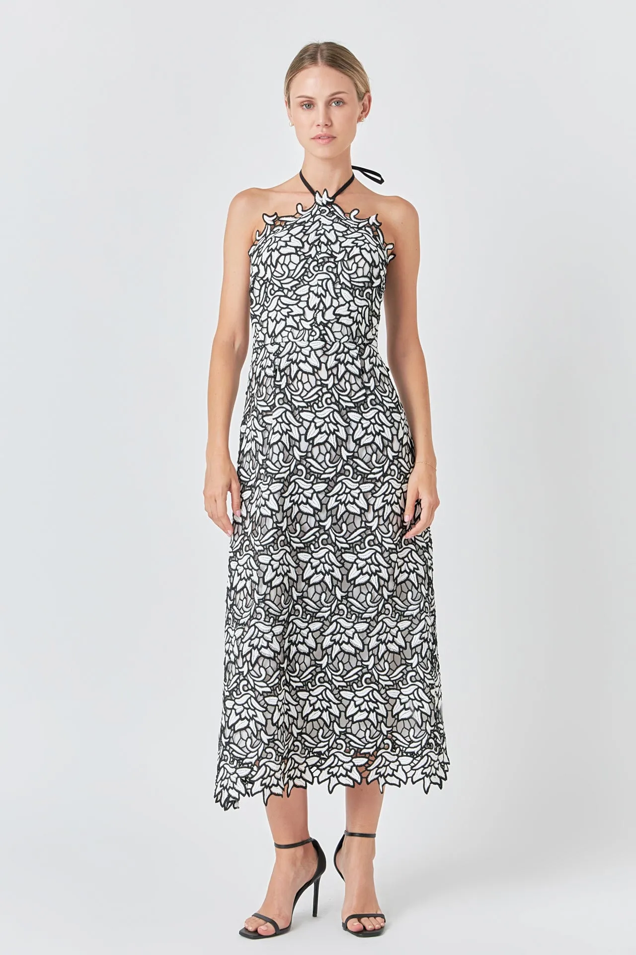 Lace Halter Midi Dress sold by Endless Rose
