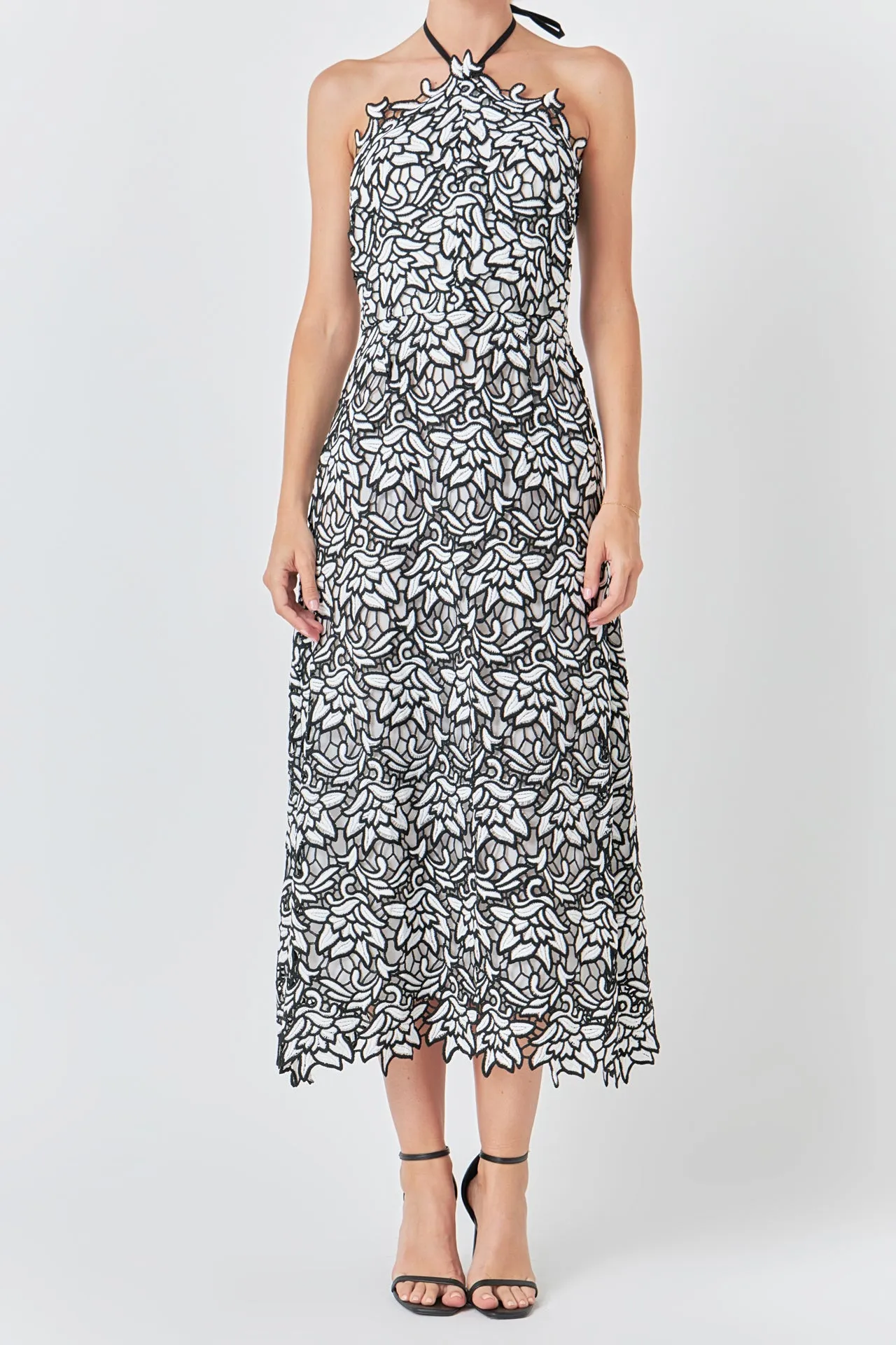 Lace Halter Midi Dress sold by Endless Rose product image thumbnail 2