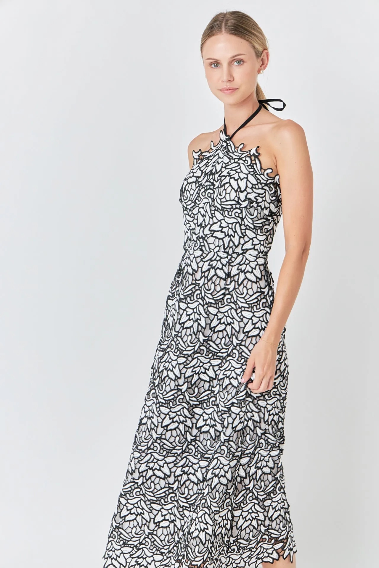 Lace Halter Midi Dress sold by Endless Rose product image thumbnail 5