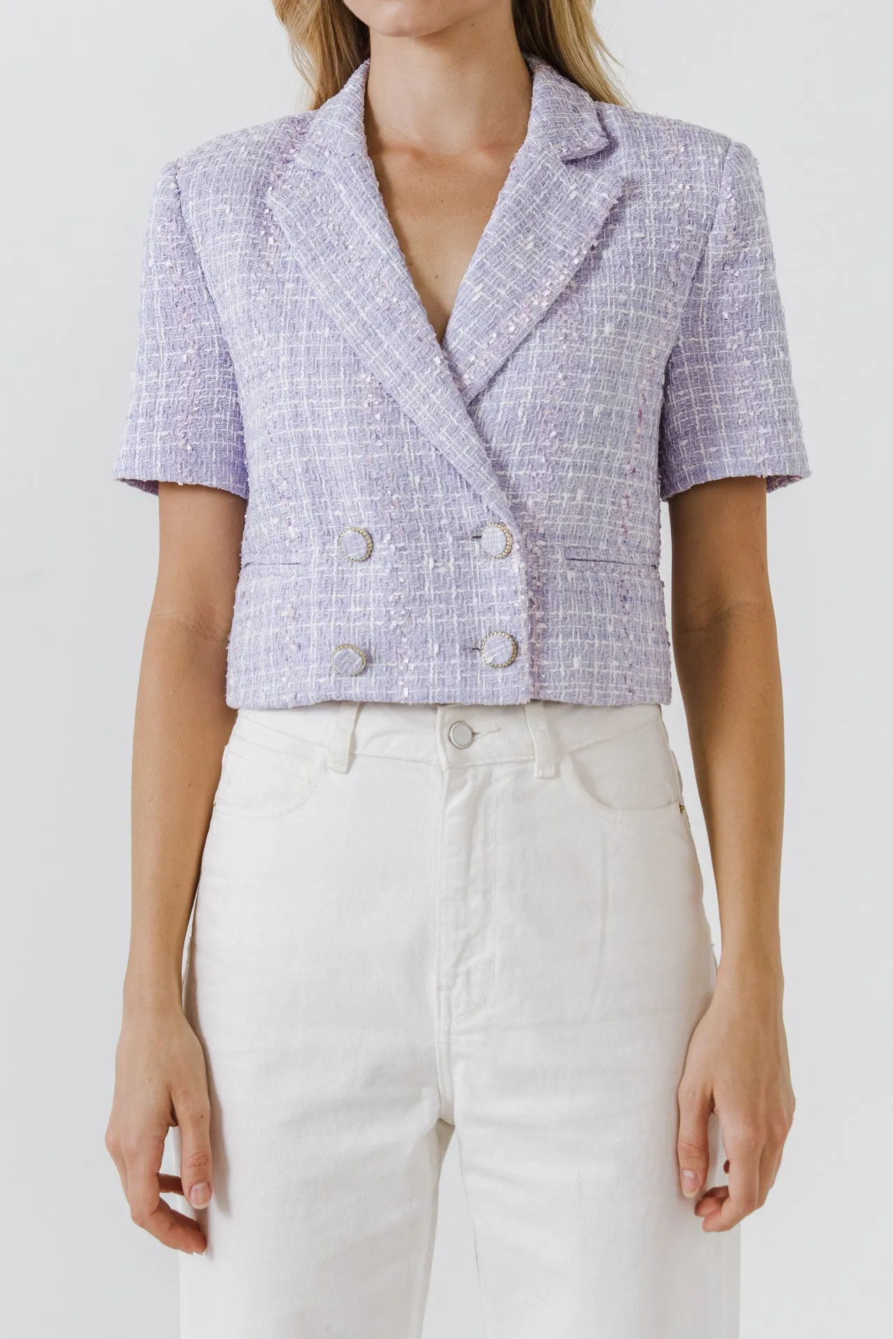 Cropped Tweed Jacket sold by Endless Rose product image thumbnail 2