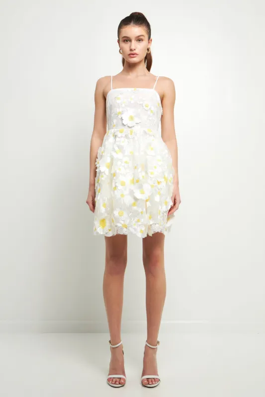 Floral Embroidered Mini Dress sold by Endless Rose