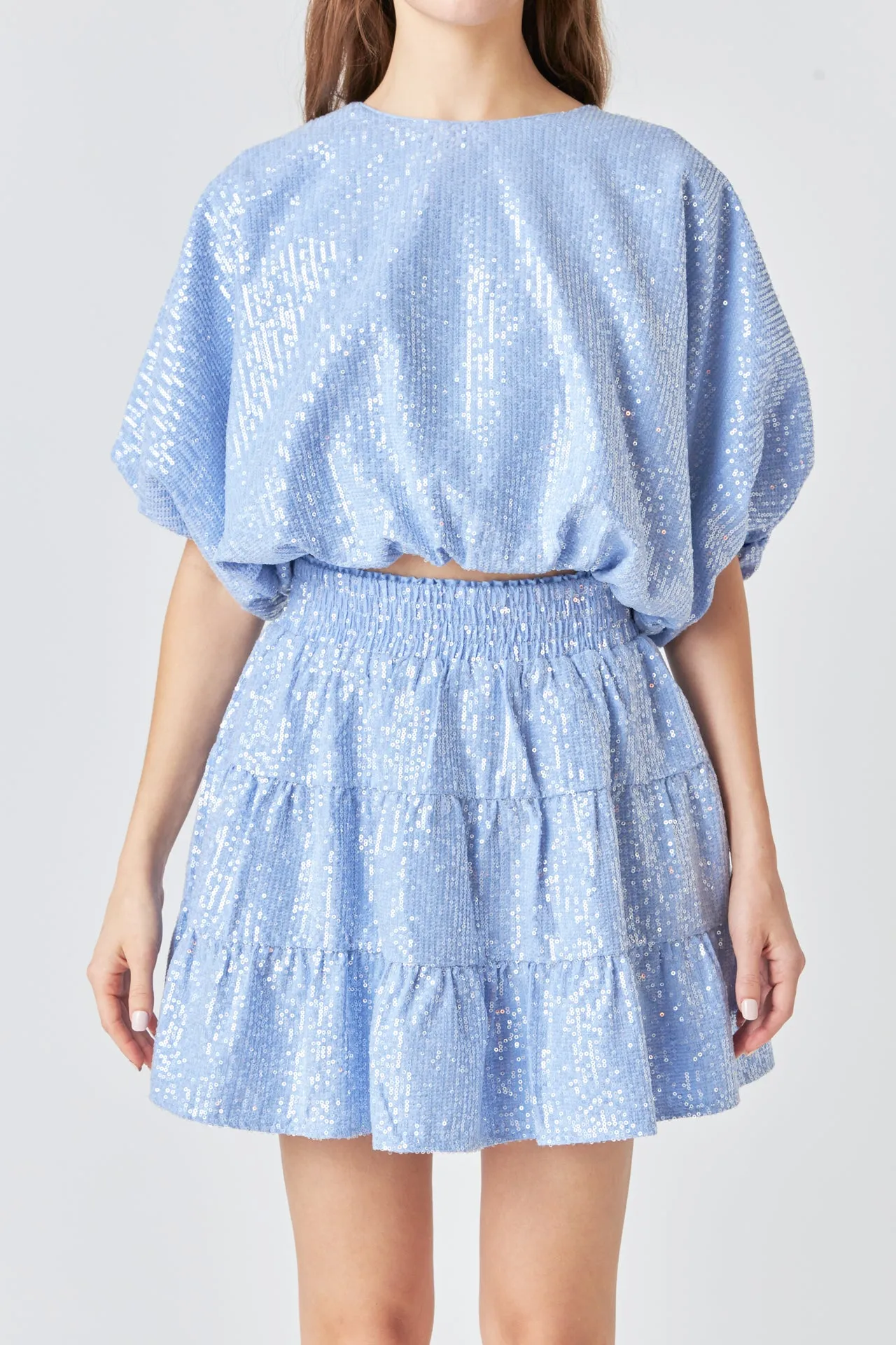 Sequins Voluminious Crop Top sold by Endless Rose product image thumbnail 2