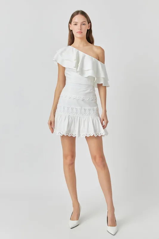 Ruffled One Shoulder Top sold by Endless Rose