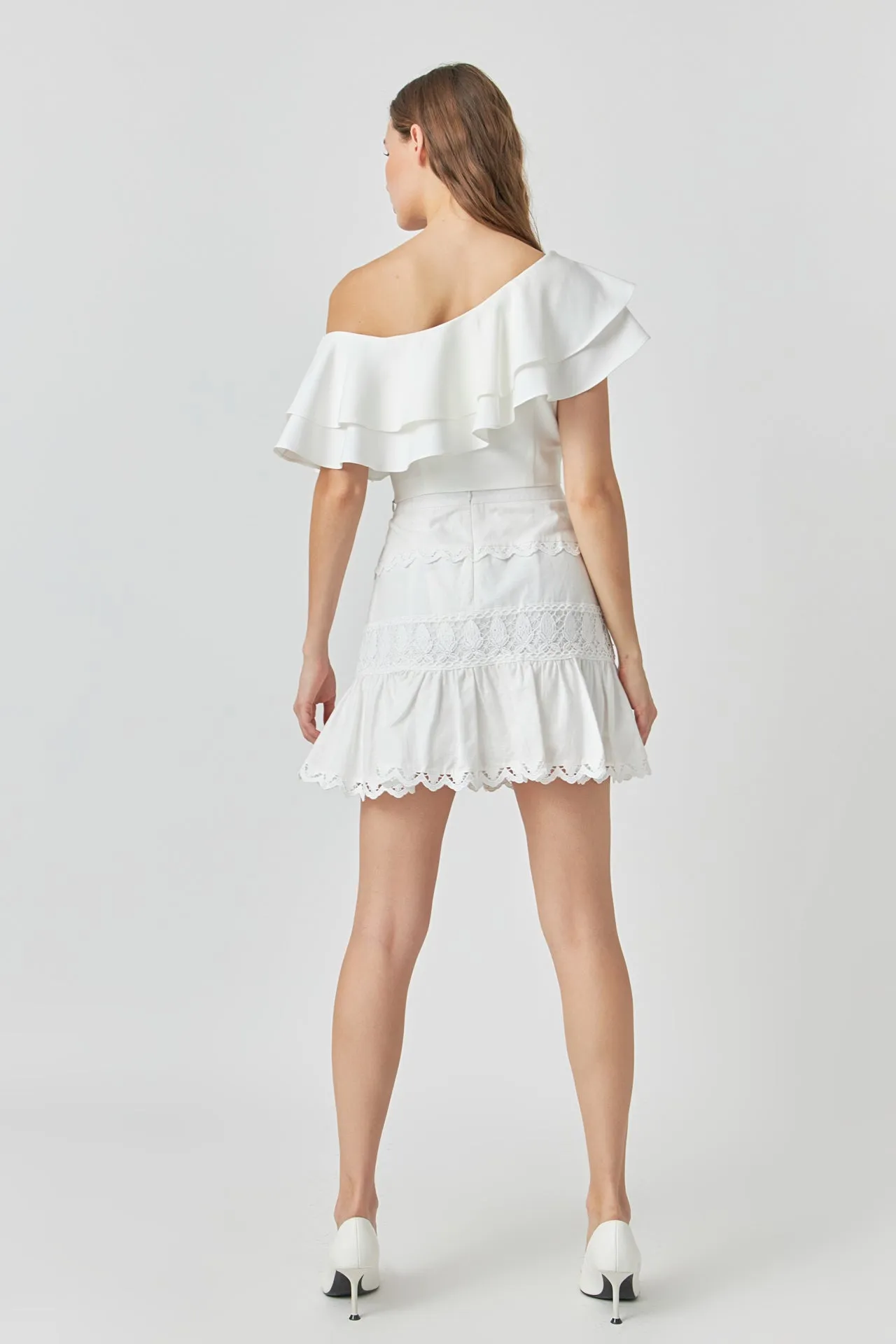 Ruffled One Shoulder Top sold by Endless Rose product image thumbnail 4