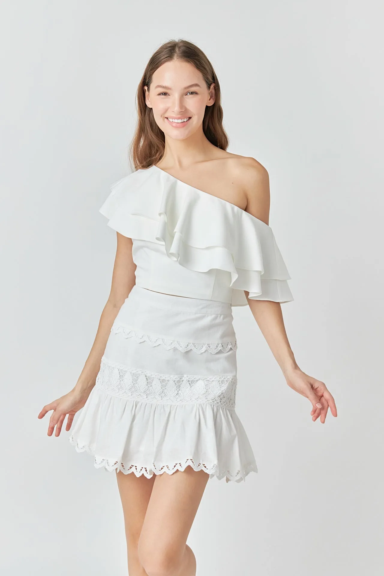 Ruffled One Shoulder Top sold by Endless Rose product image thumbnail 5
