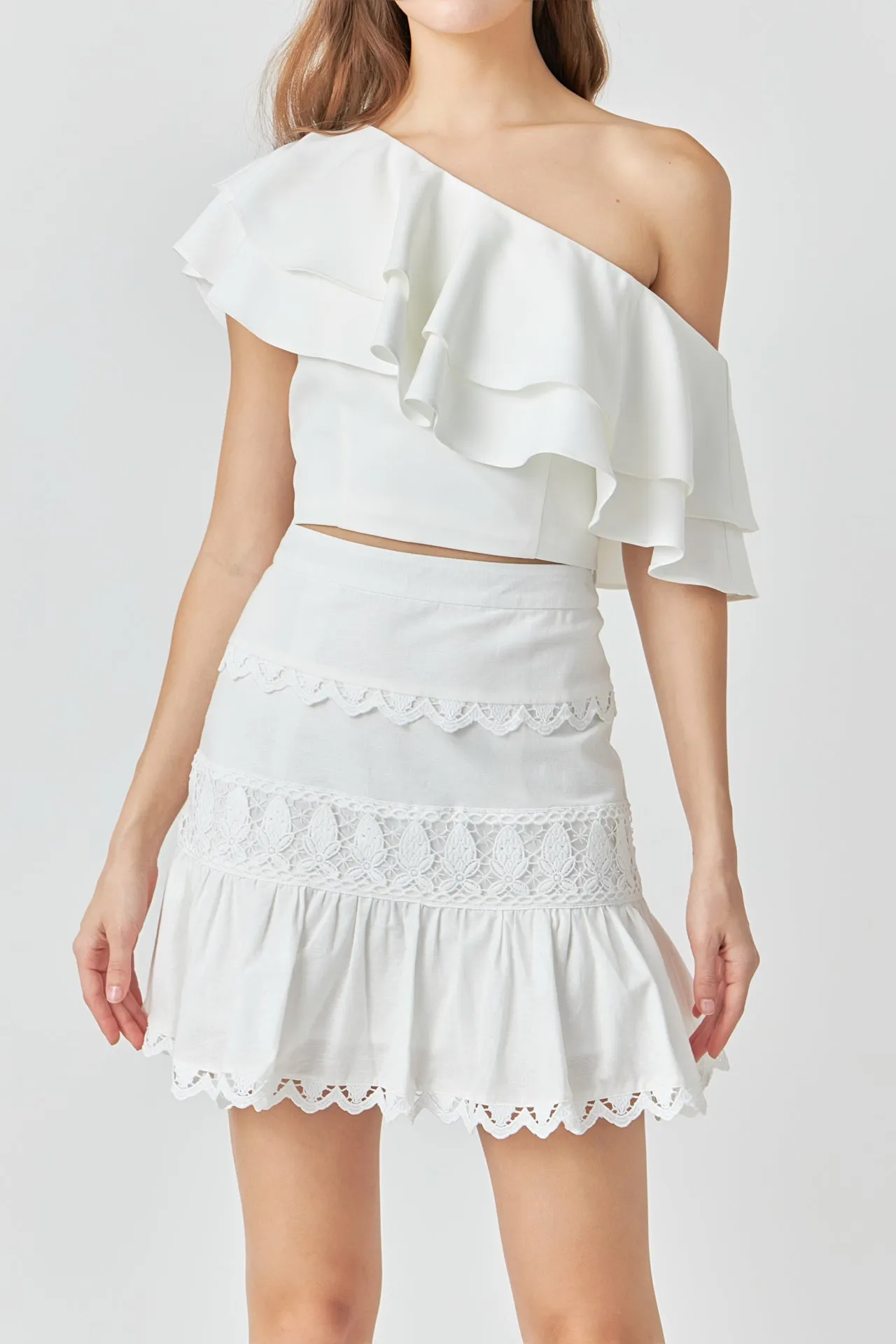 Ruffled One Shoulder Top sold by Endless Rose product image thumbnail 2