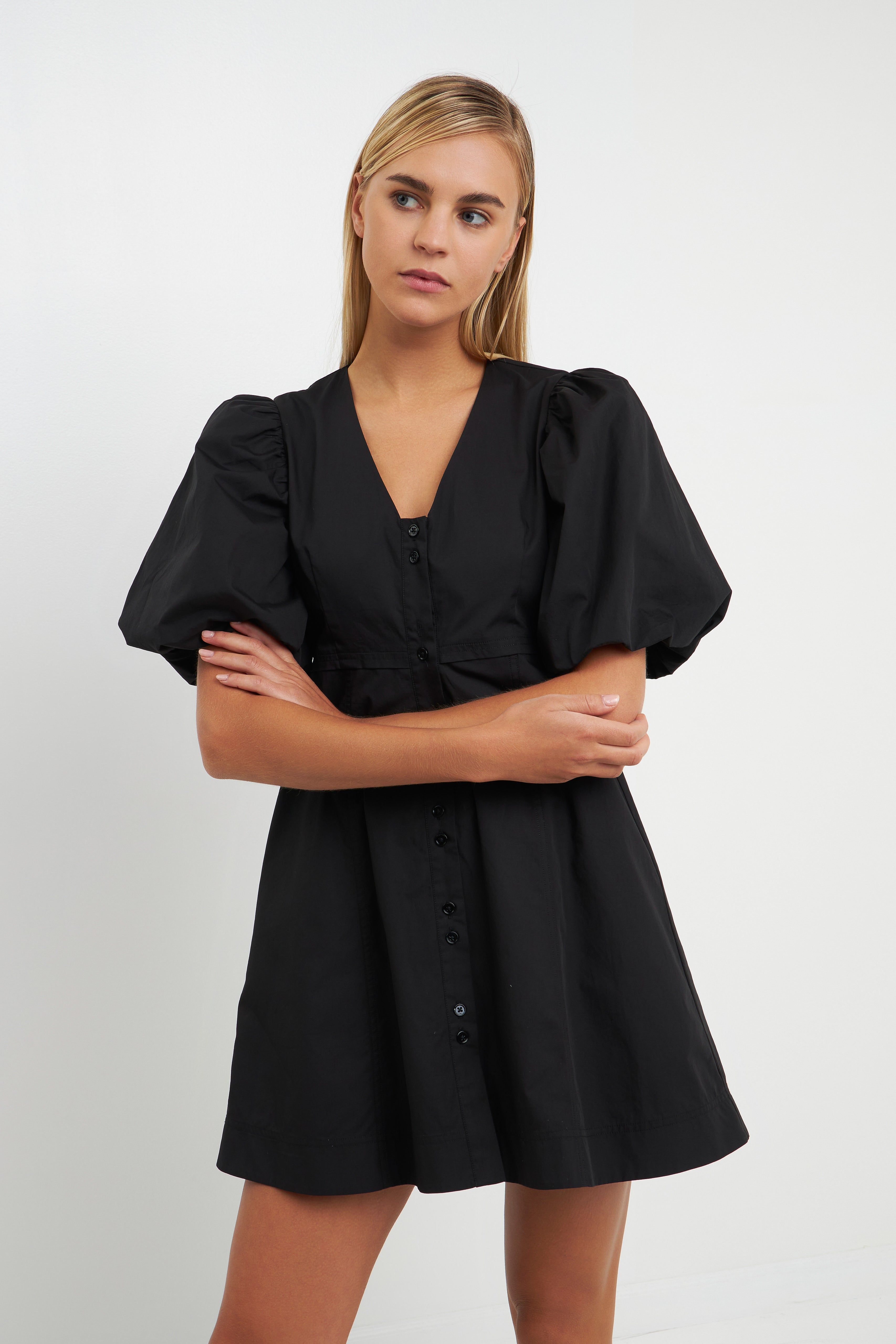 Buttons Detail Mini Dress sold by Endless Rose product image thumbnail 5