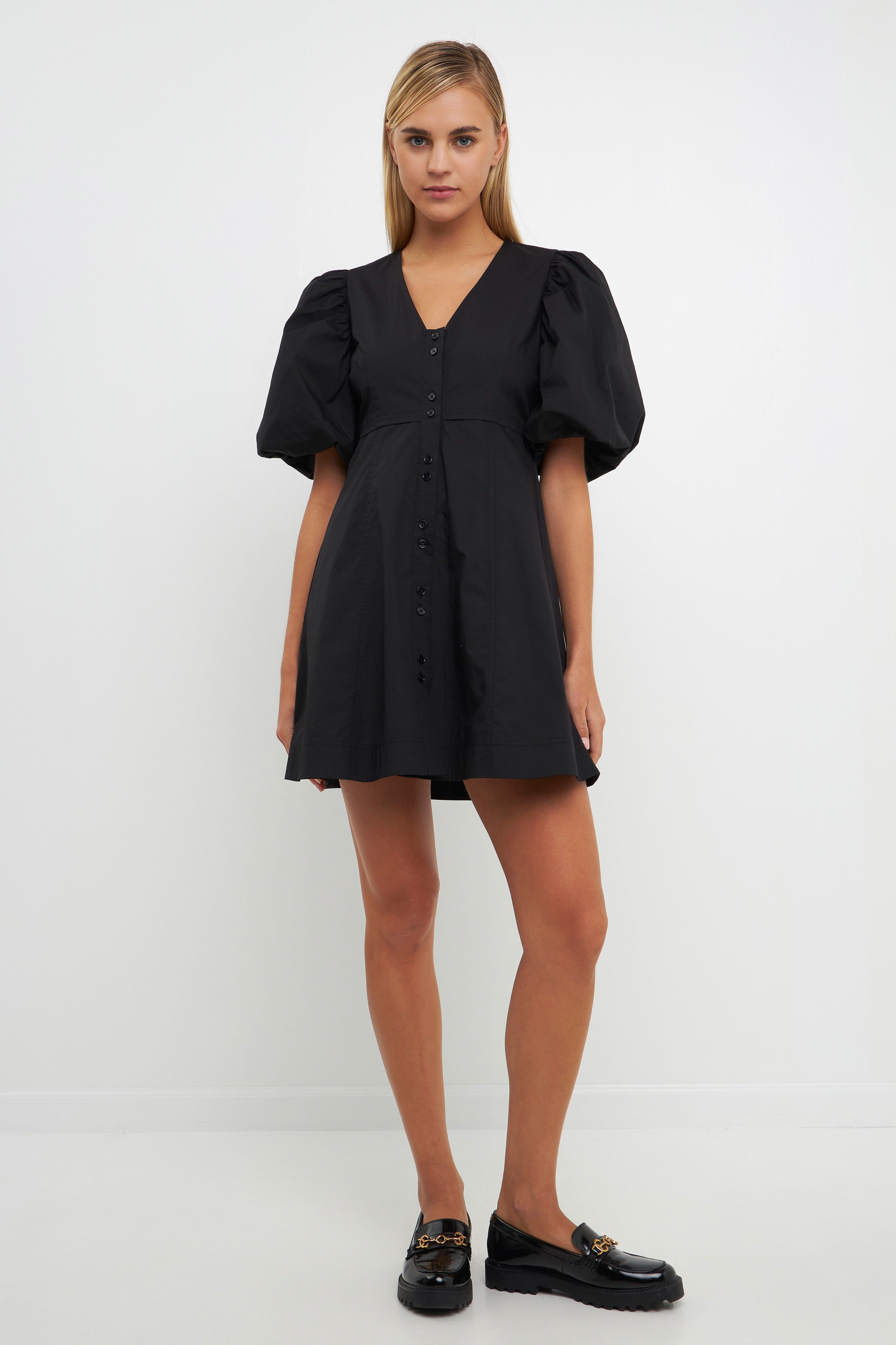 Buttons Detail Mini Dress sold by Endless Rose