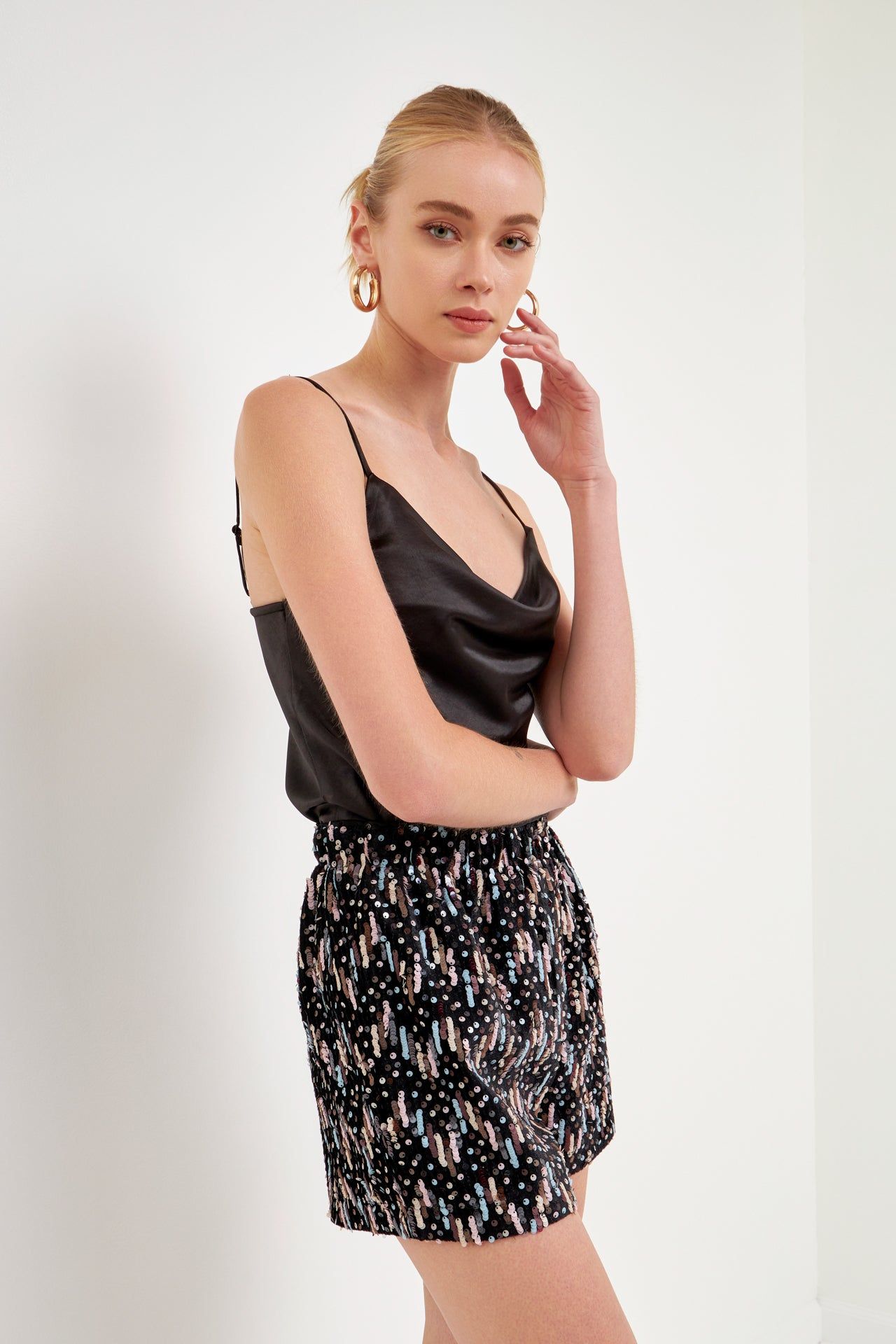 High-Waisted Sequin Shorts sold by Endless Rose product image thumbnail 4