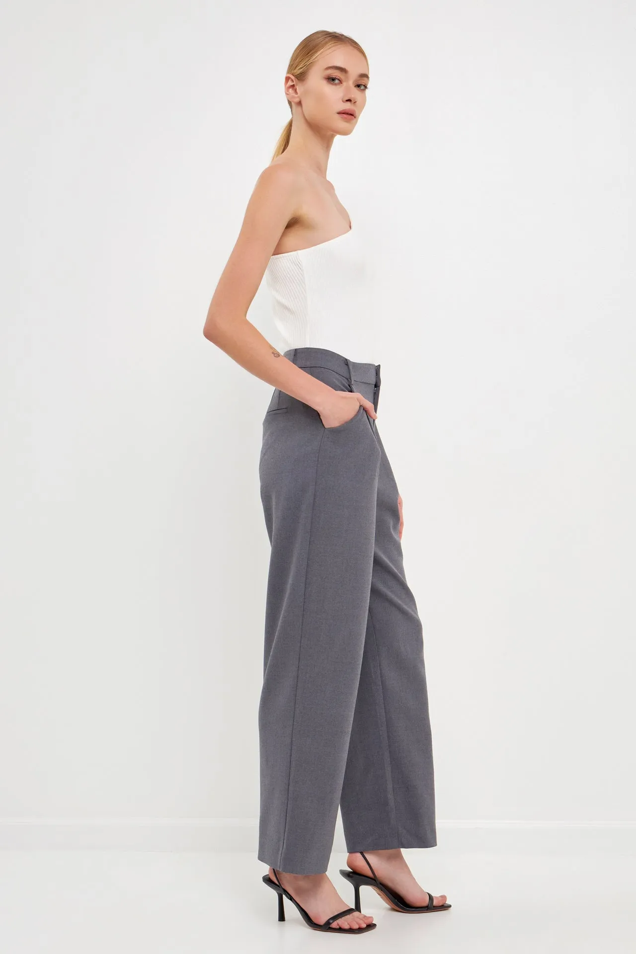 One Shoulder Ribbed Knit Bodysuit sold by Endless Rose product image thumbnail 3