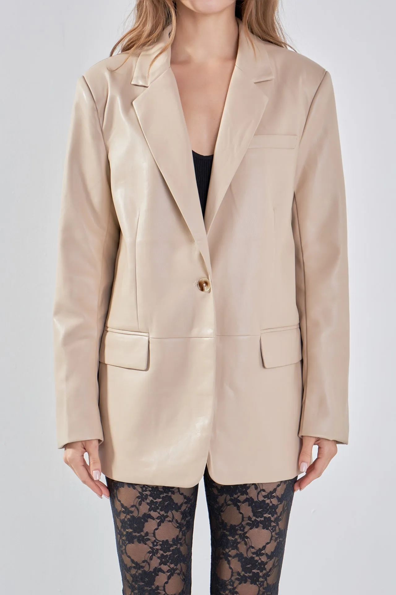 Faux Leather Blazer sold by Endless Rose product image thumbnail 2