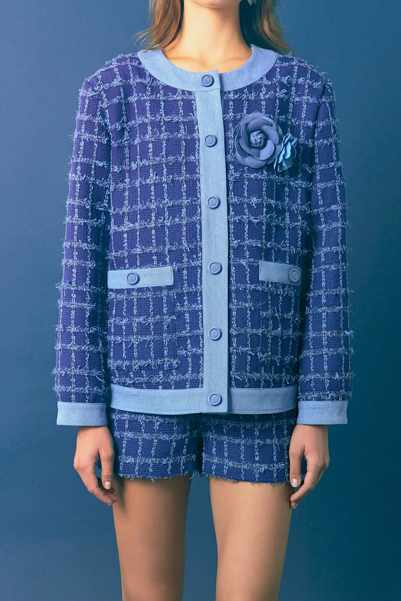 Tweed Denim Jacket sold by Endless Rose product image thumbnail 2