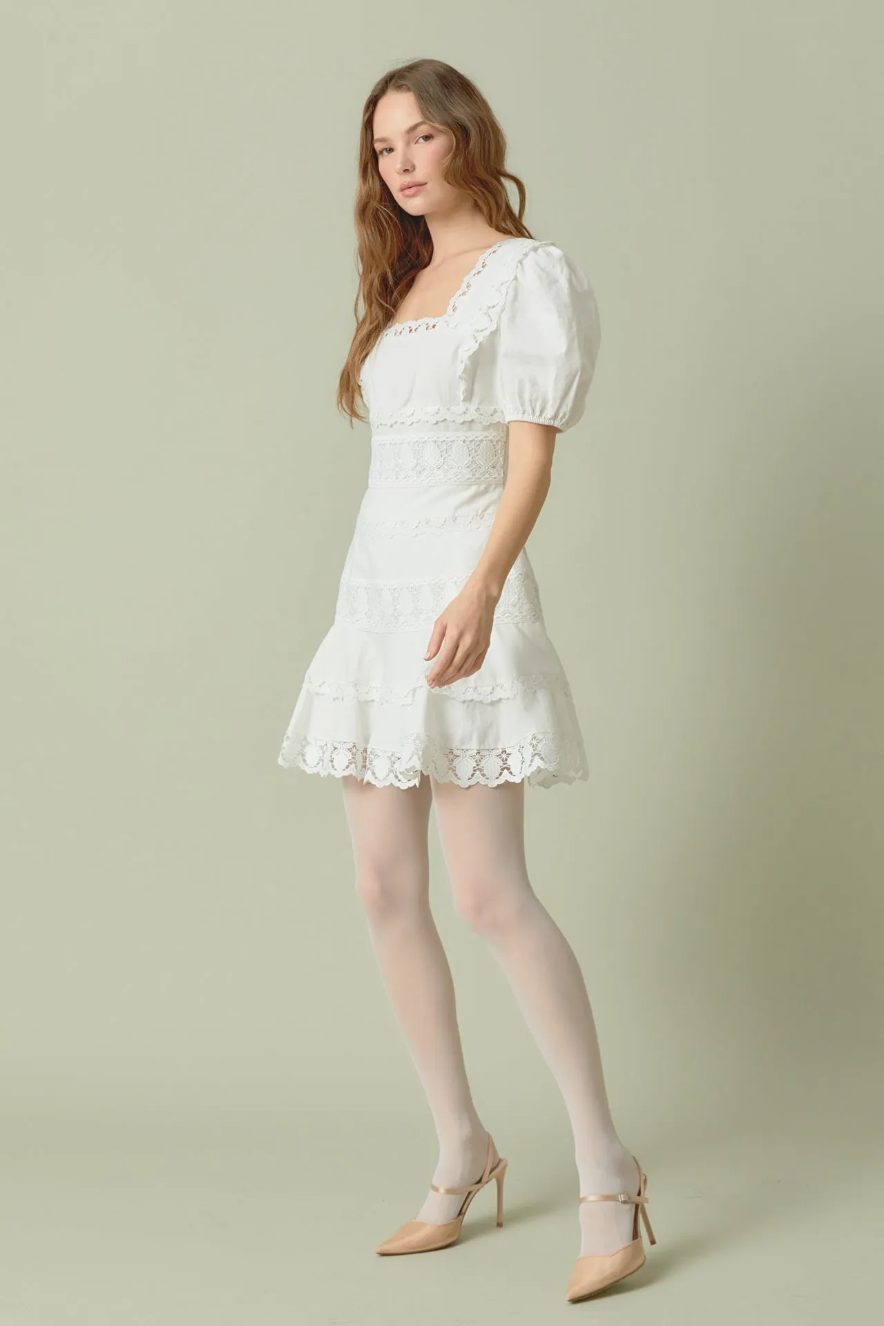 Lace Fit-and-Flare Mini Dress - Final Sale sold by Endless Rose product image thumbnail 3