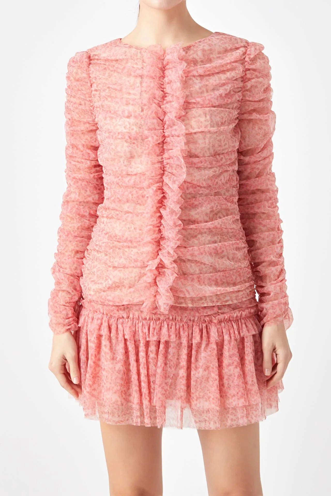 Floral Tulle Long Sleeve Top sold by Endless Rose product image thumbnail 2