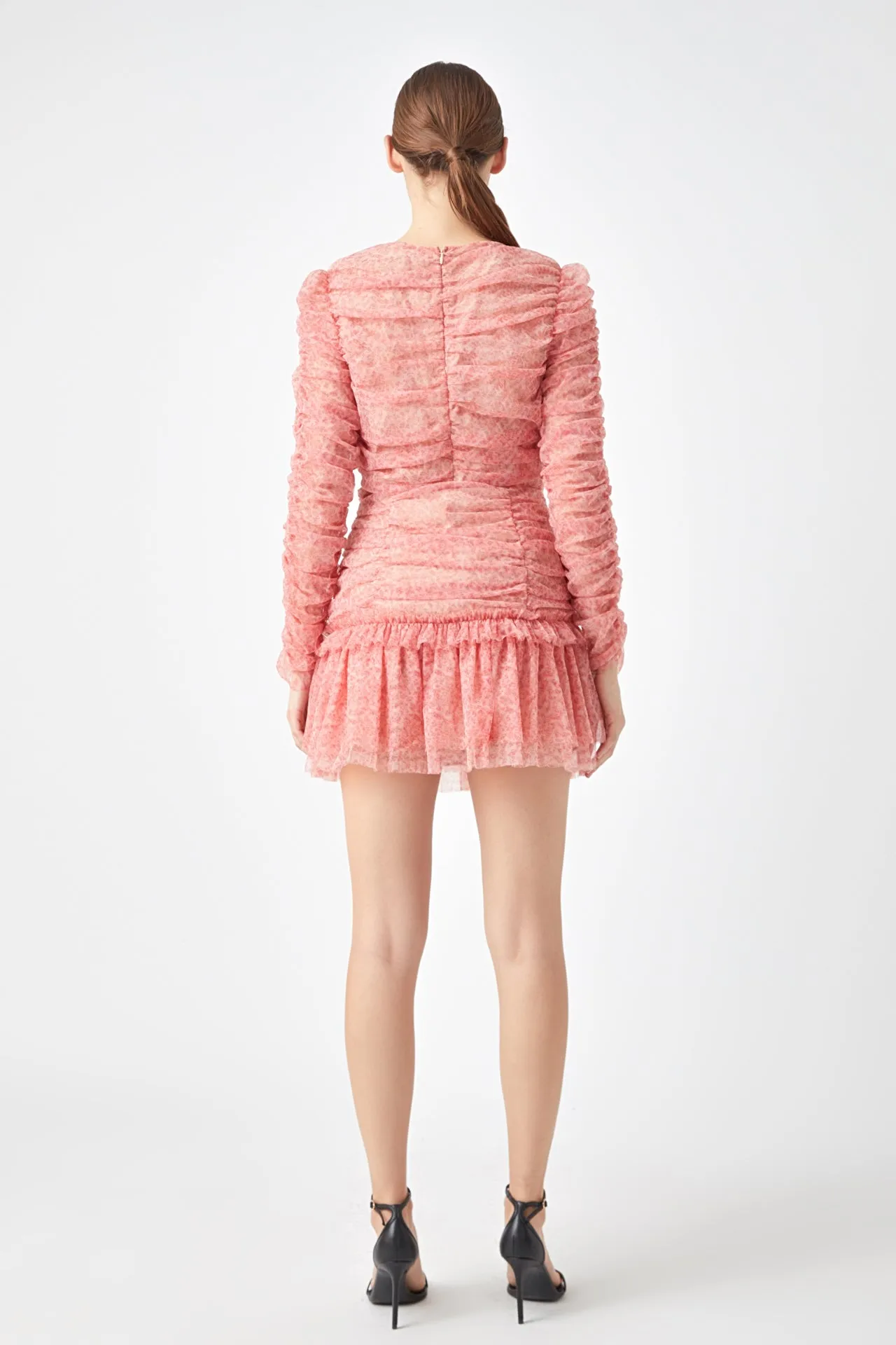 Floral Tulle Long Sleeve Top sold by Endless Rose product image thumbnail 4