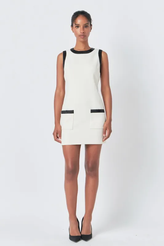 Contrast Satin Mini Dress sold by Endless Rose