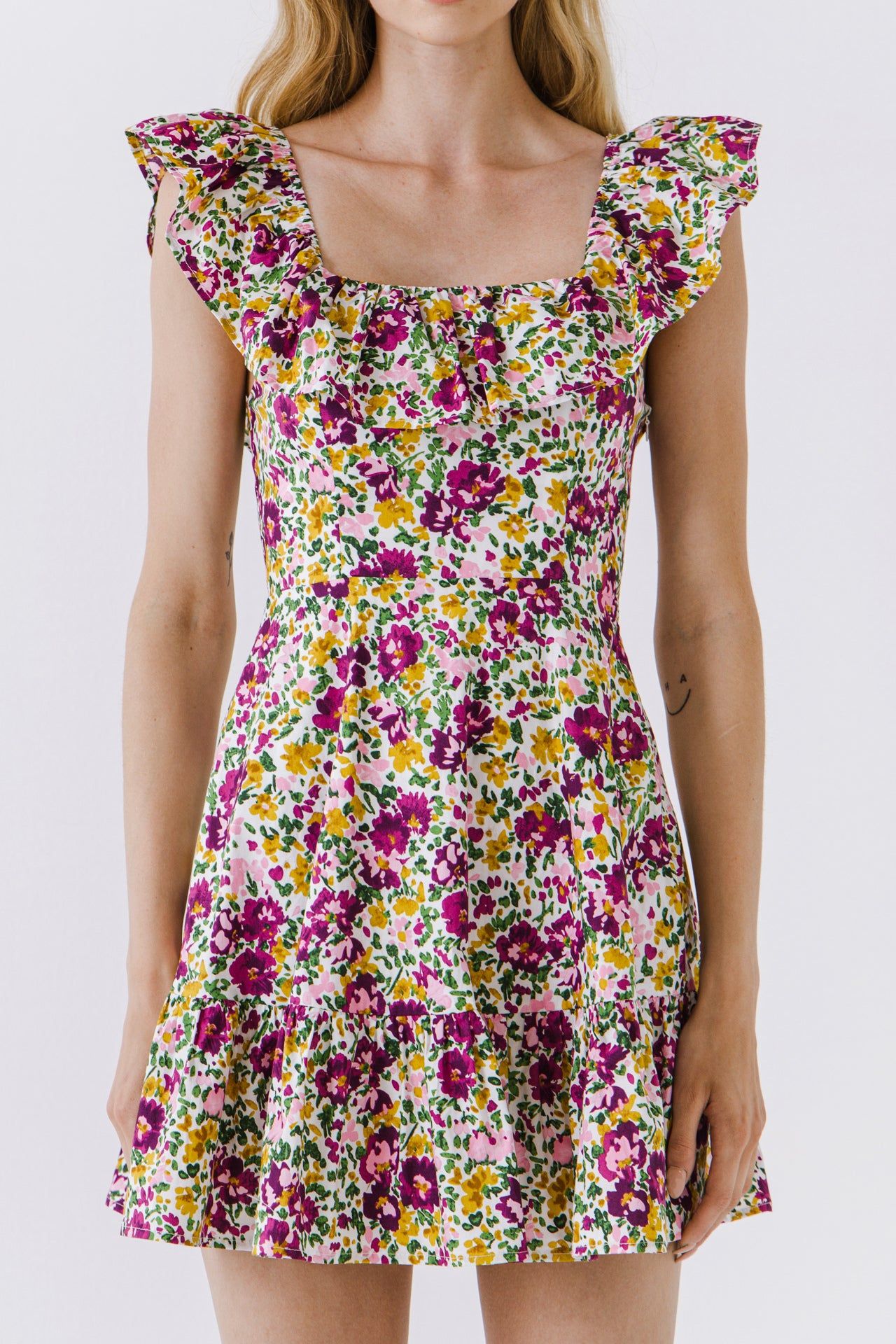 Floral Print Ruffled Dress sold by Endless Rose product image thumbnail 2