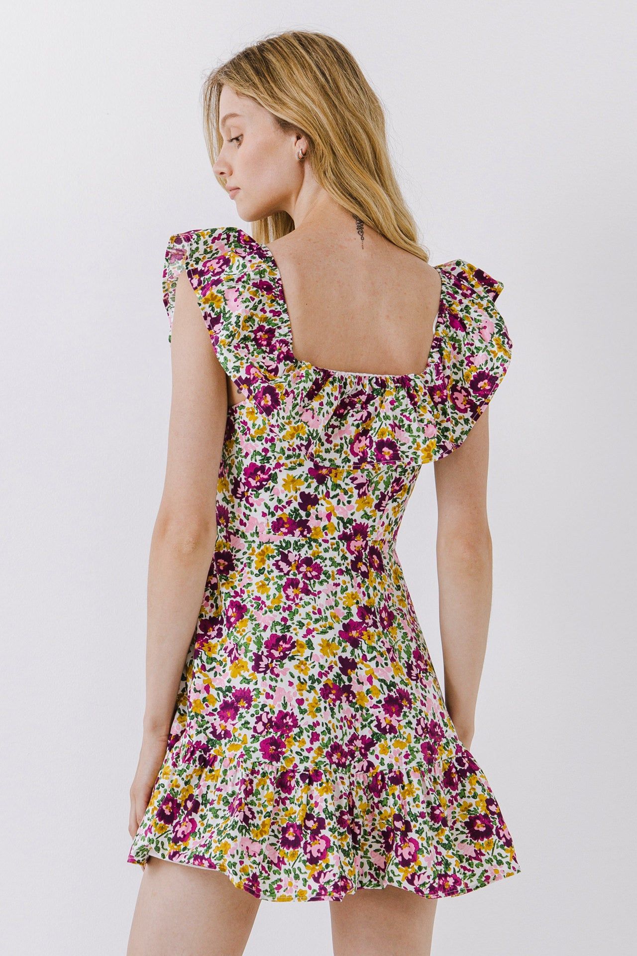 Floral Print Ruffled Dress sold by Endless Rose product image thumbnail 4