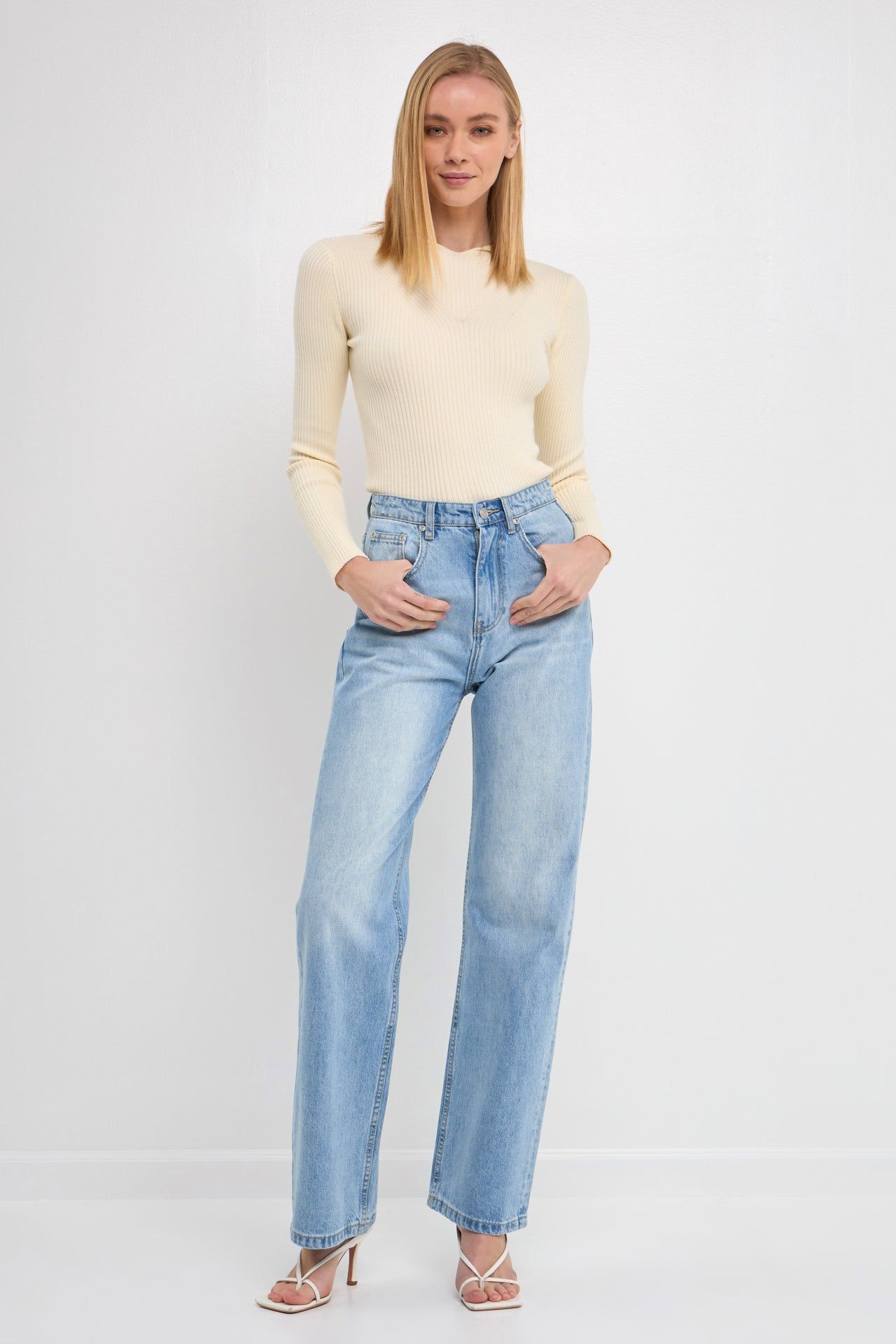 Ribbed Detail Hoodie Sweater sold by Endless Rose