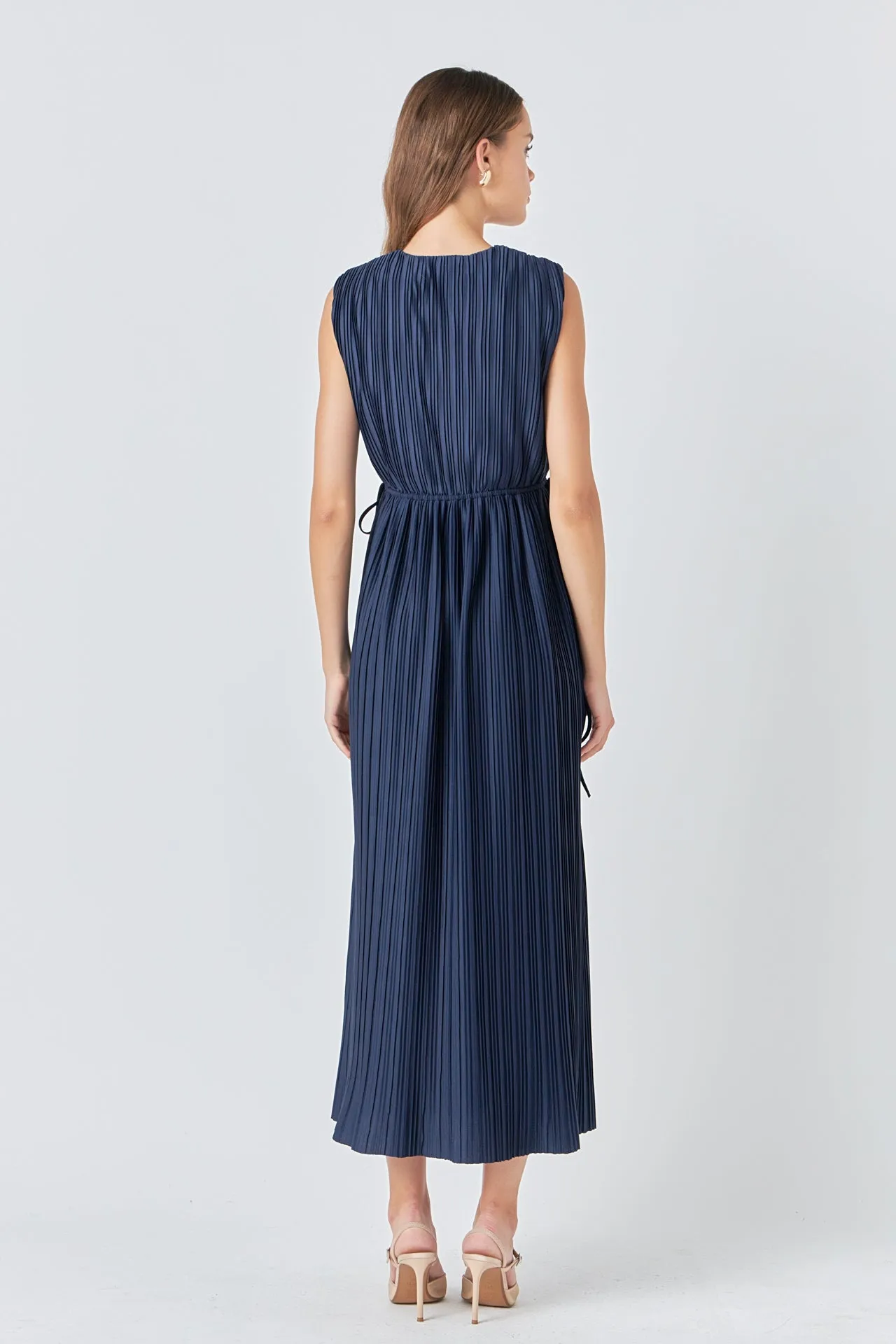 Pleated Straps Detail Midi Dress sold by Endless Rose product image thumbnail 4