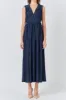 Pleated Straps Detail Midi Dress sold by Endless Rose
