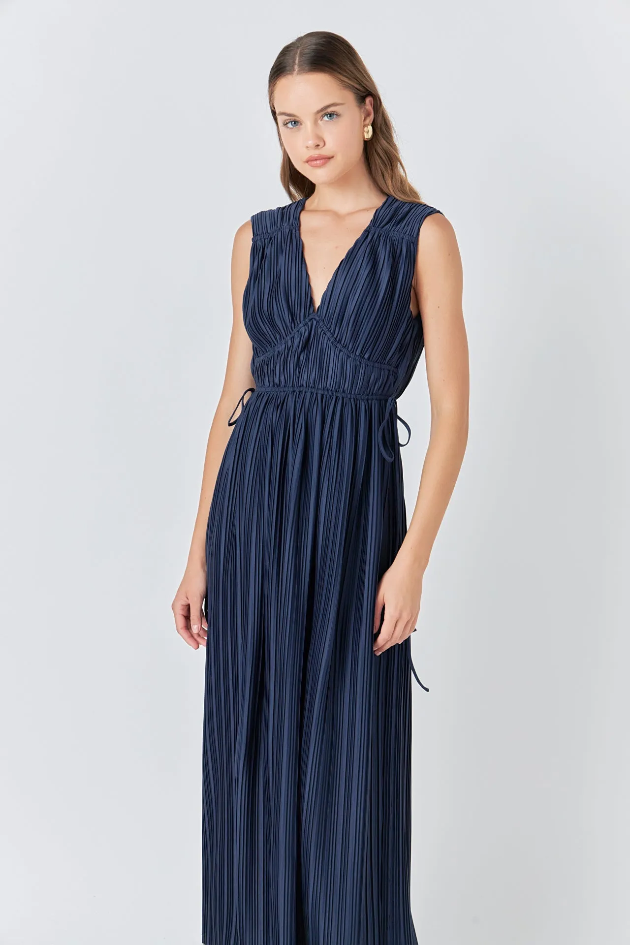 Pleated Straps Detail Midi Dress sold by Endless Rose product image thumbnail 5