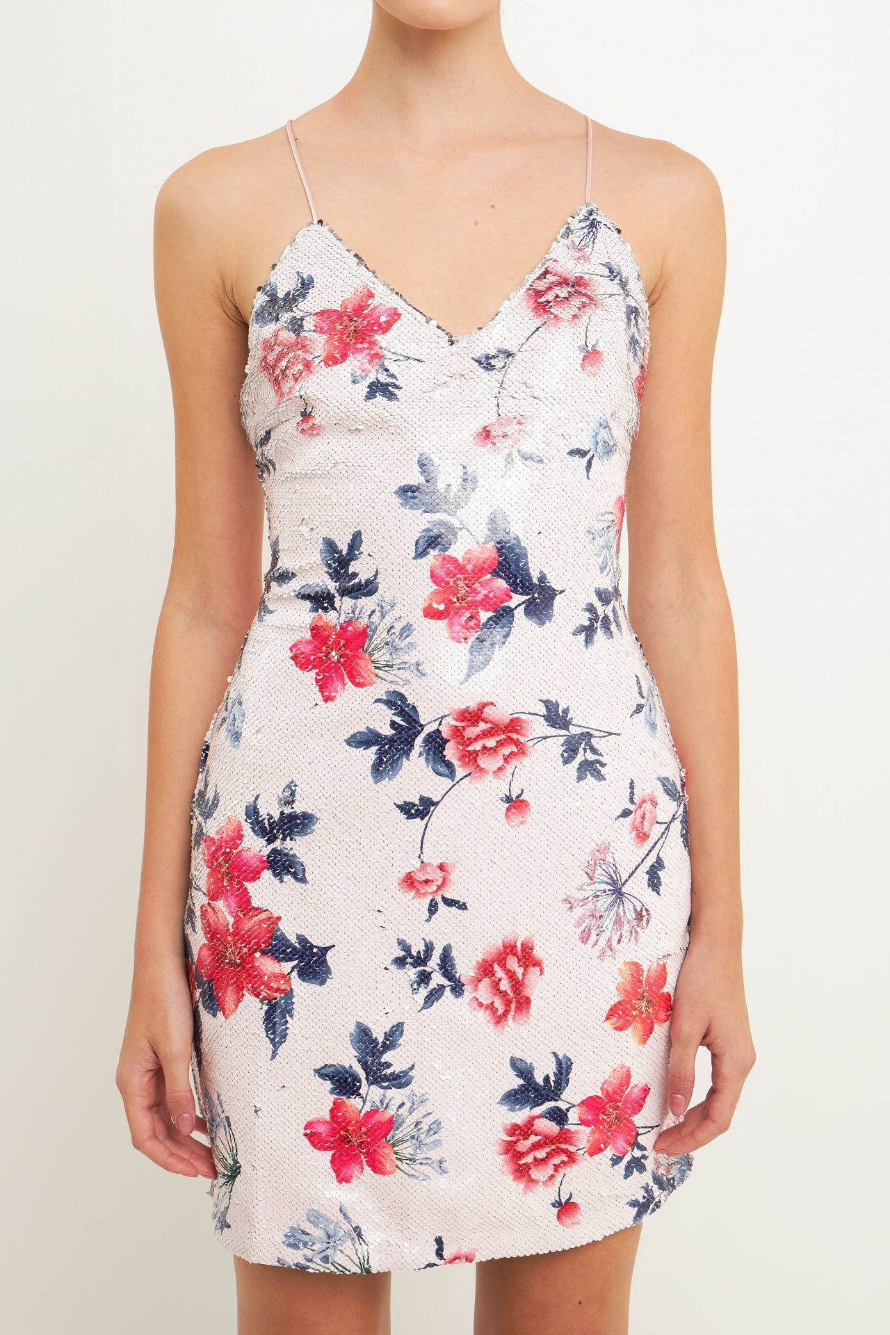 Floral Sequin Strappy Dress sold by Endless Rose product image thumbnail 2