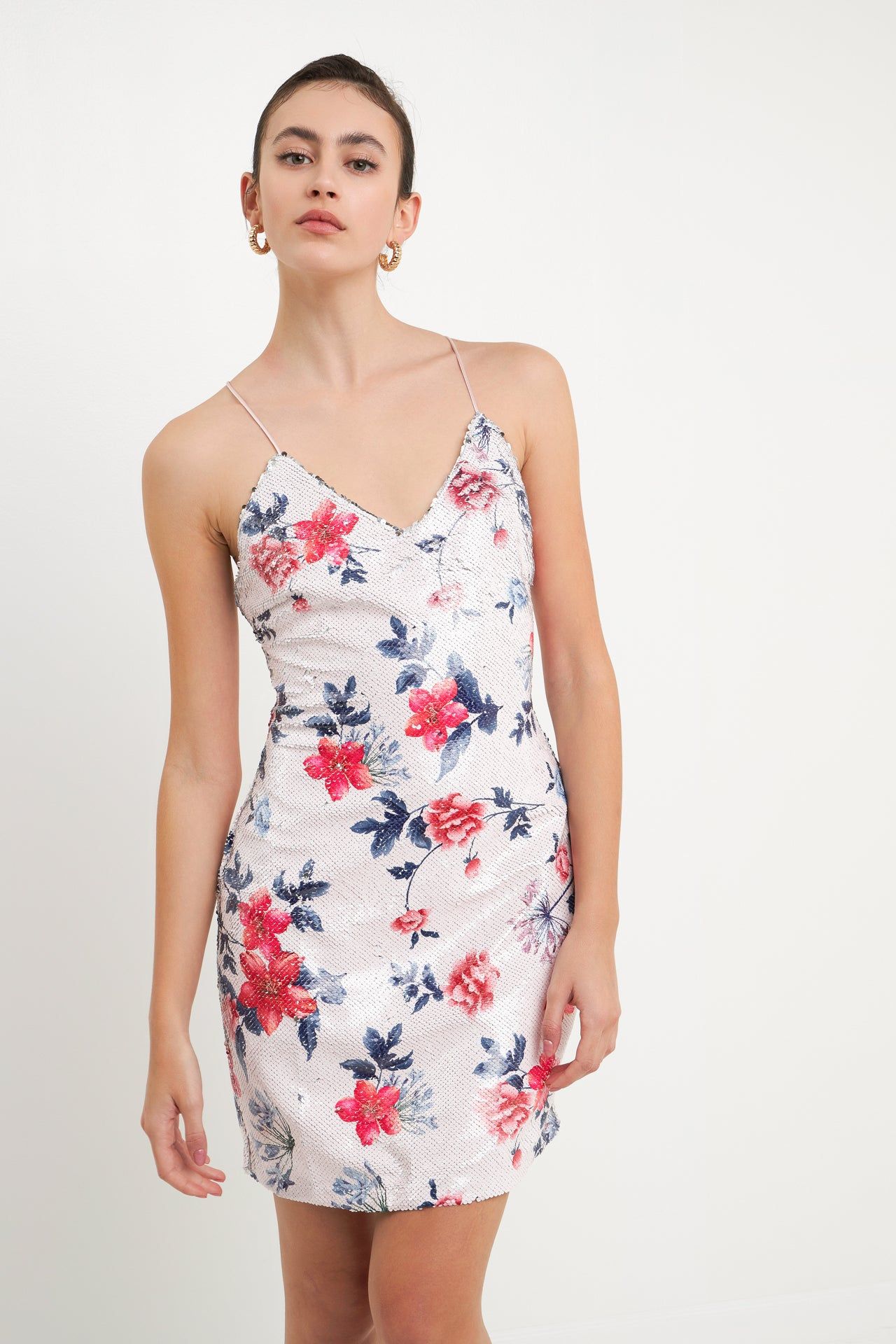 Floral Sequin Strappy Dress sold by Endless Rose product image thumbnail 4