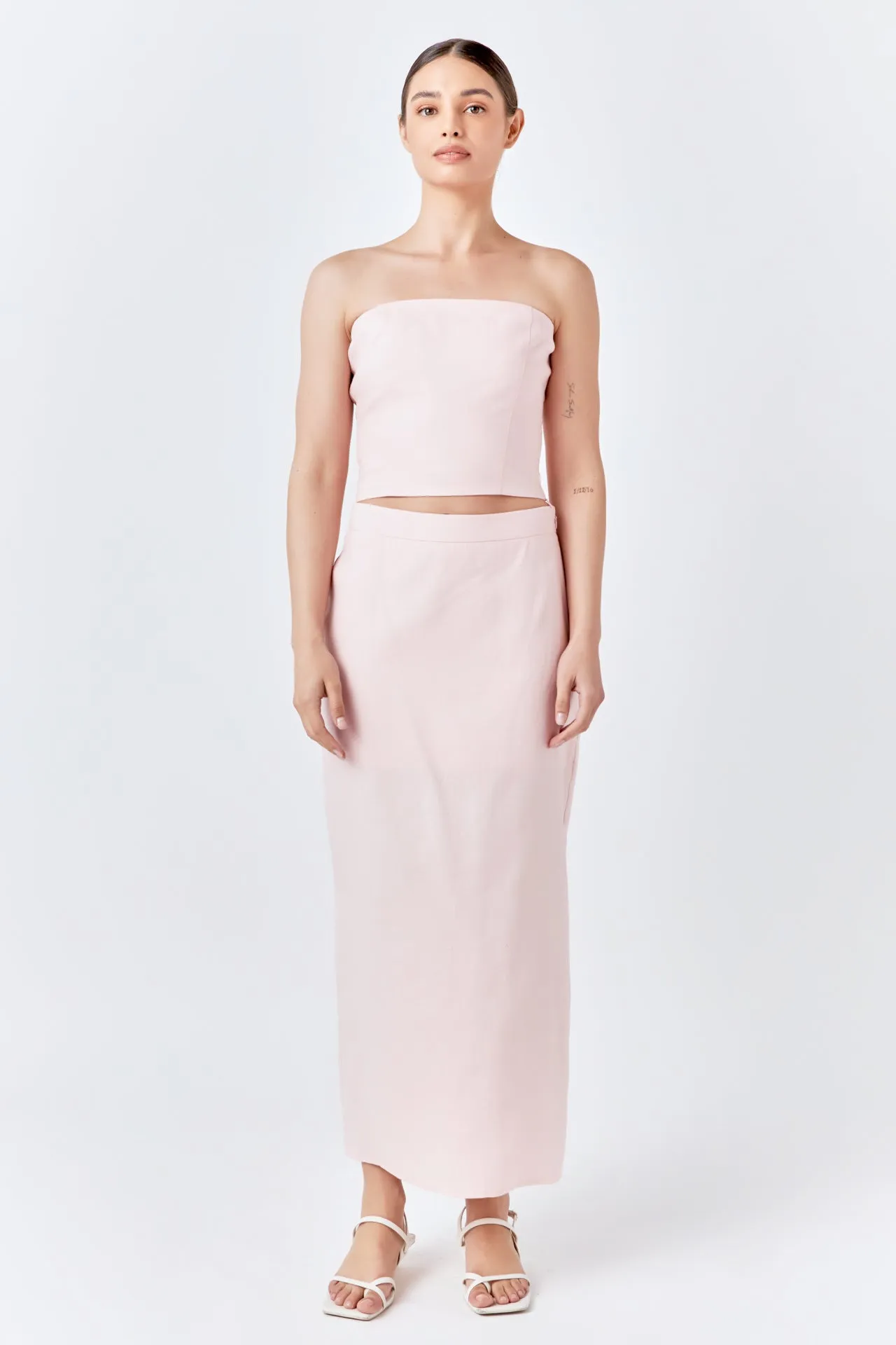 Linen Maxi Skirt sold by Endless Rose