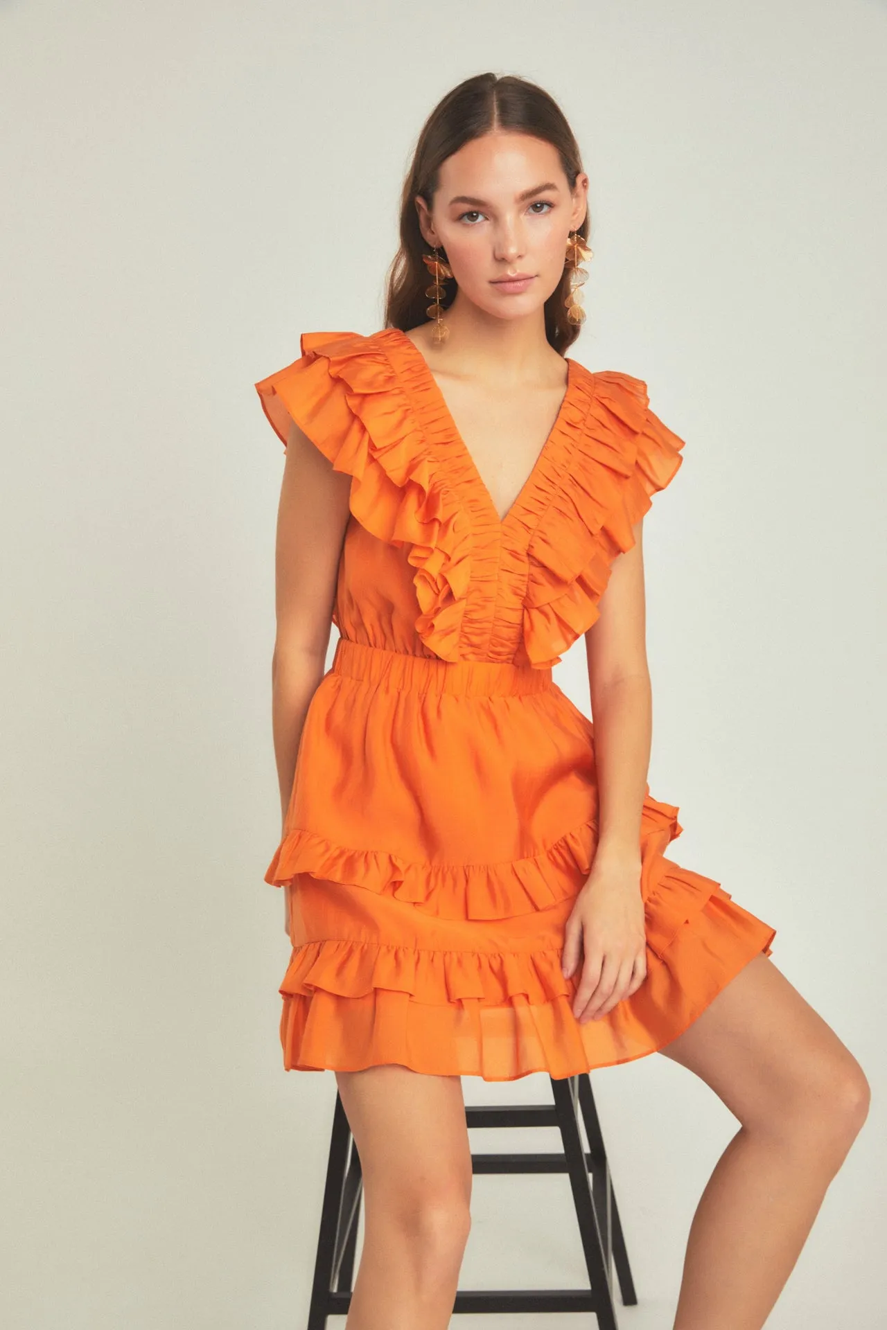 Ruffle Detail Mini Dress sold by Endless Rose product image thumbnail 5