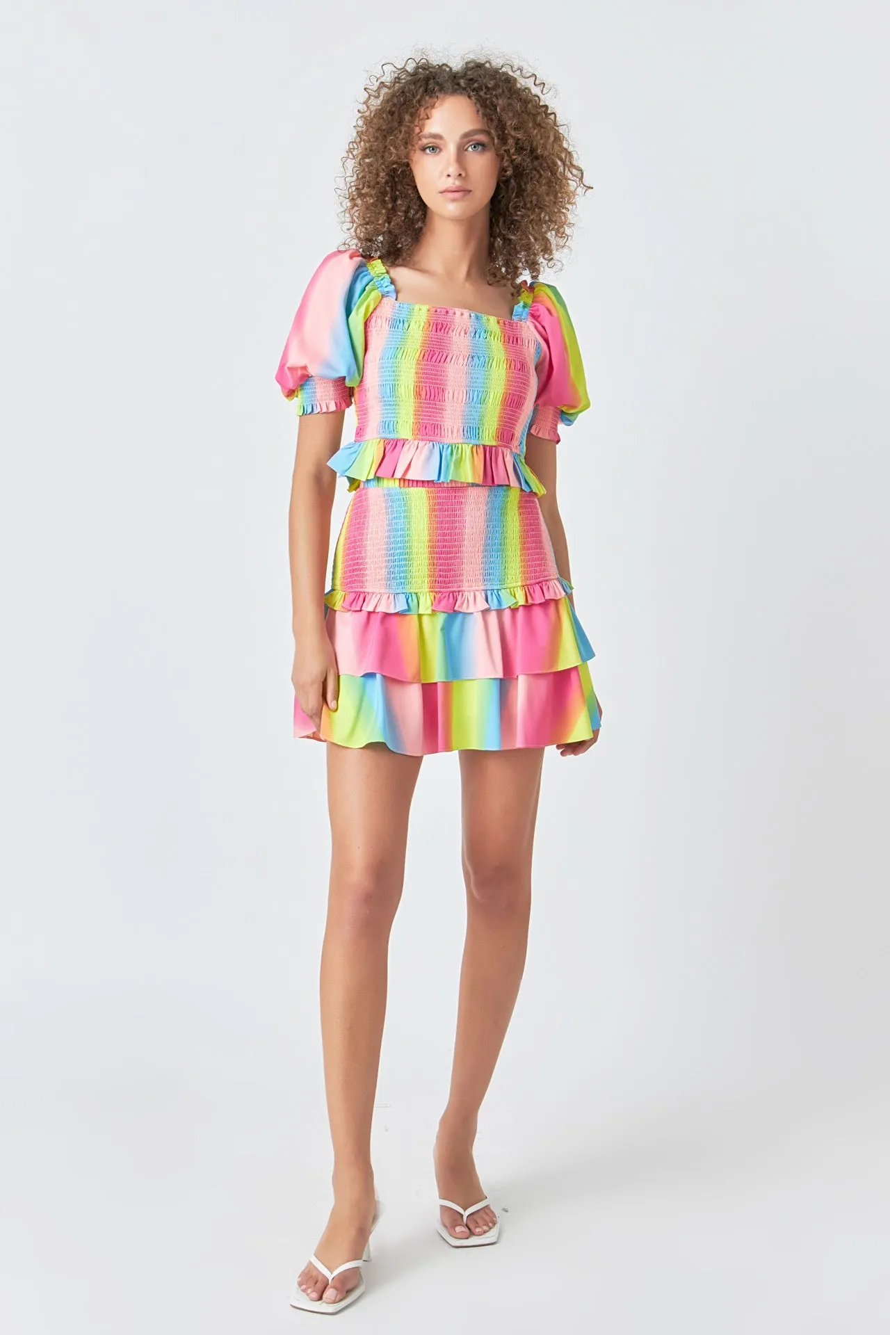 Ombre Stripe Smocked Top sold by Endless Rose