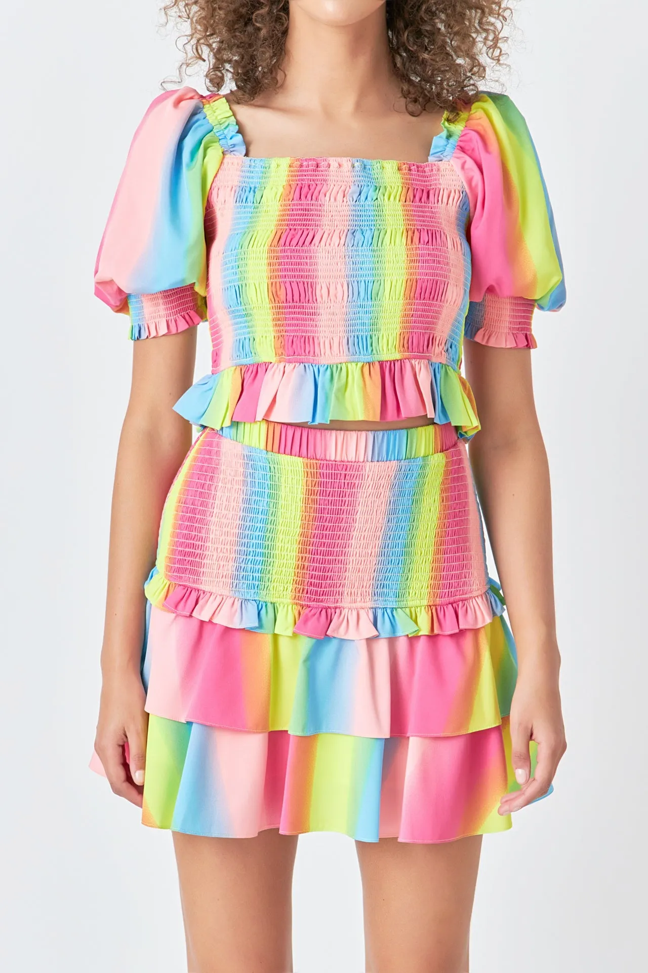 Ombre Stripe Smocked Top sold by Endless Rose product image thumbnail 2
