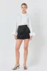 Satin Pintucked Mini Skirt sold by Endless Rose