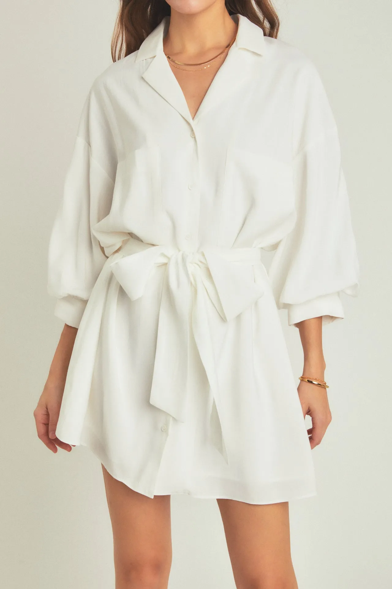 Belted Mini Shirt Dress sold by Endless Rose product image thumbnail 2